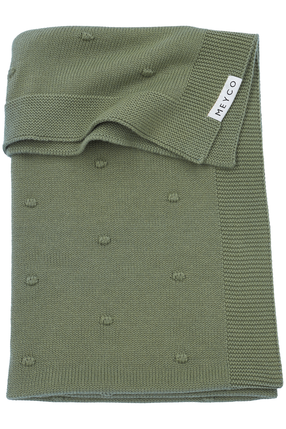 Crib Blanket Mini Knots - Forest Green - 75x100cm