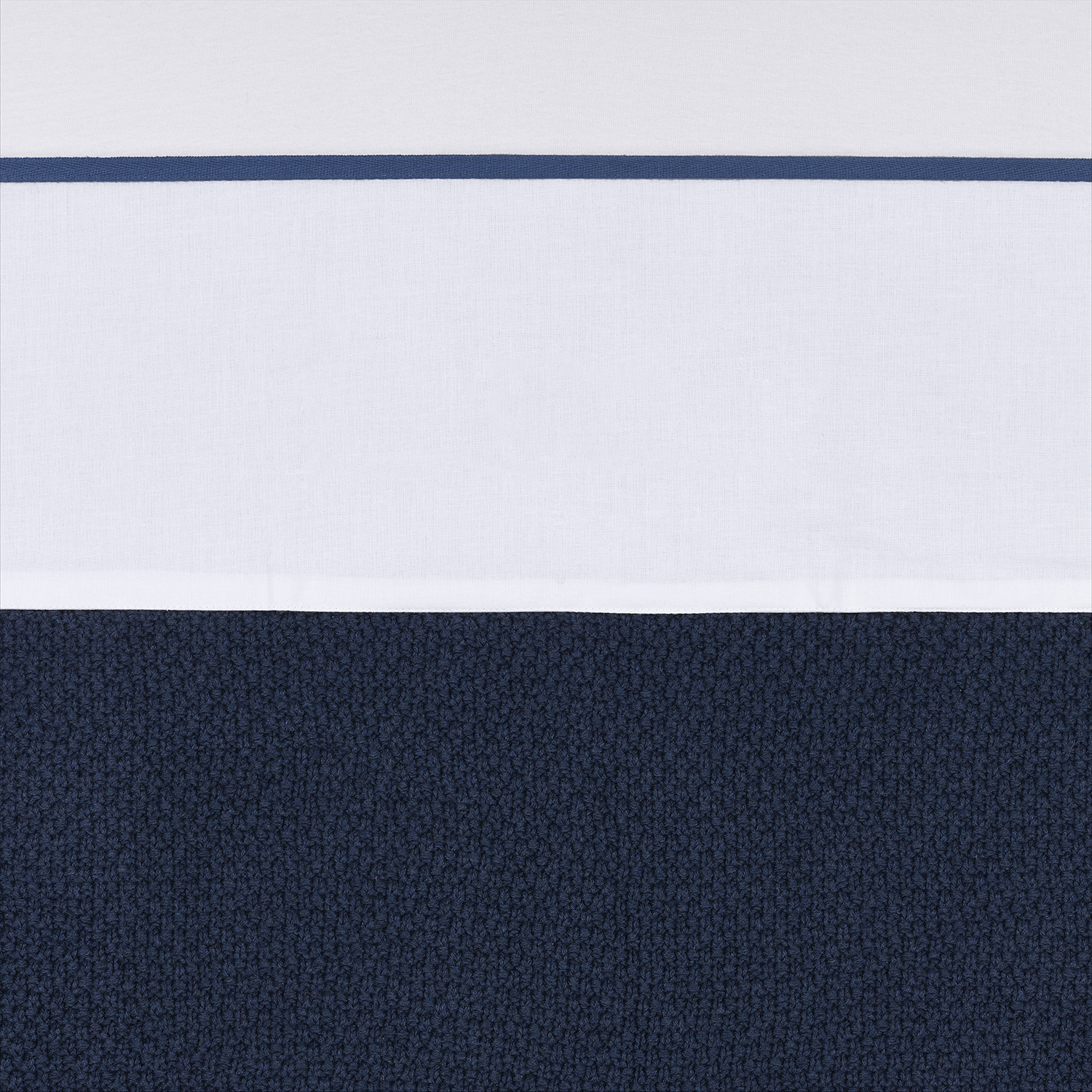 Ledikant laken Bies - indigo - 100x150cm