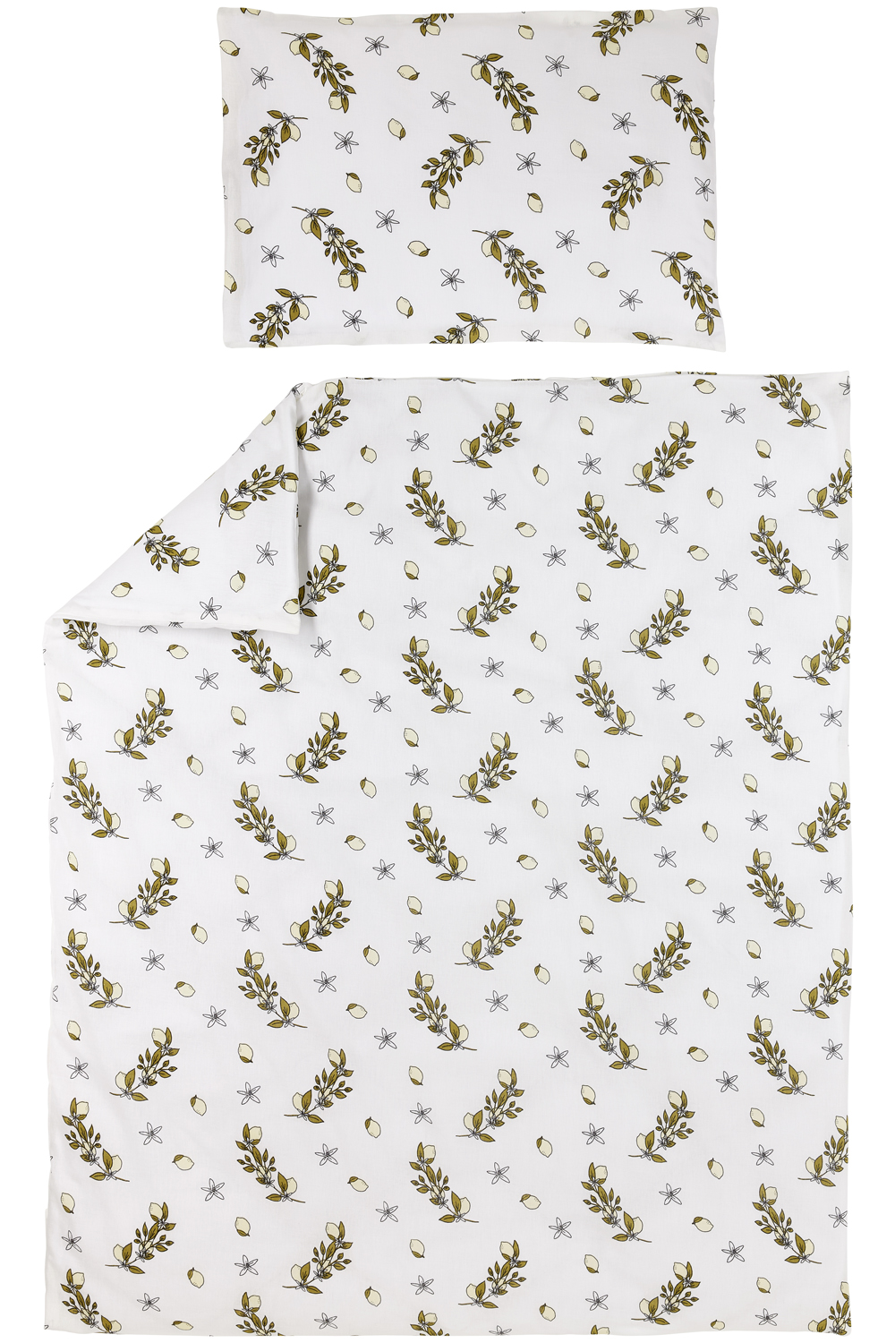 Duvet Cover + Pillowcase Lemon - Soft Yellow - 120x150cm