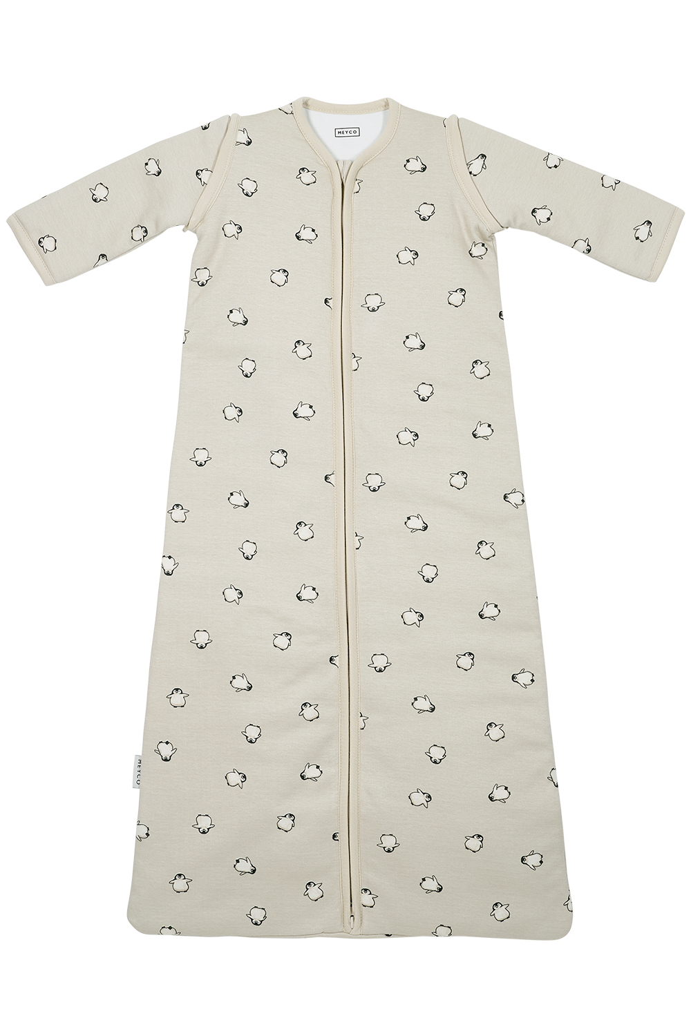 Babyschlafsack mit abnehmbaren Ärmeln Penguin - soft sand - 110cm - 2.5 TOG