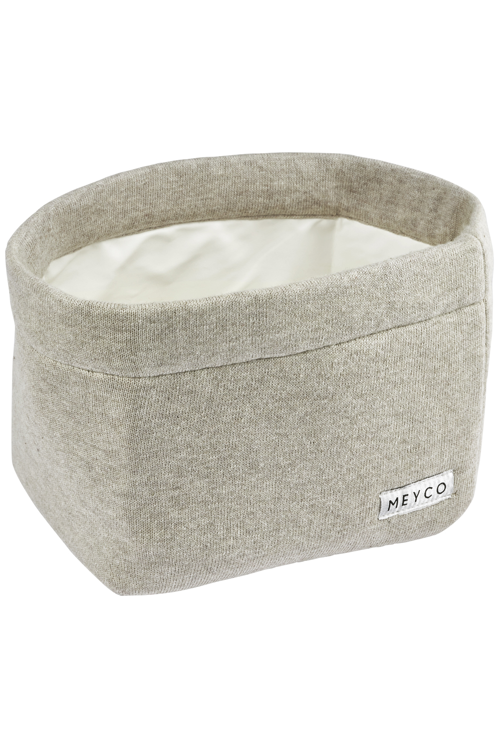 Nursery basket Knit Basic - sand melange - Small