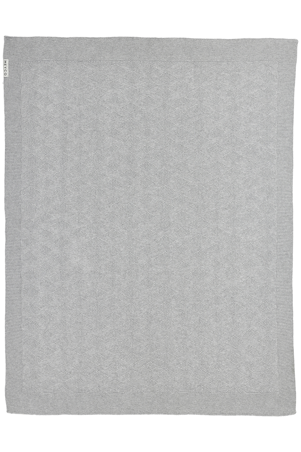 Wiegdeken biologisch Diamond - grey melange - 75x100cm - 1.0 TOG