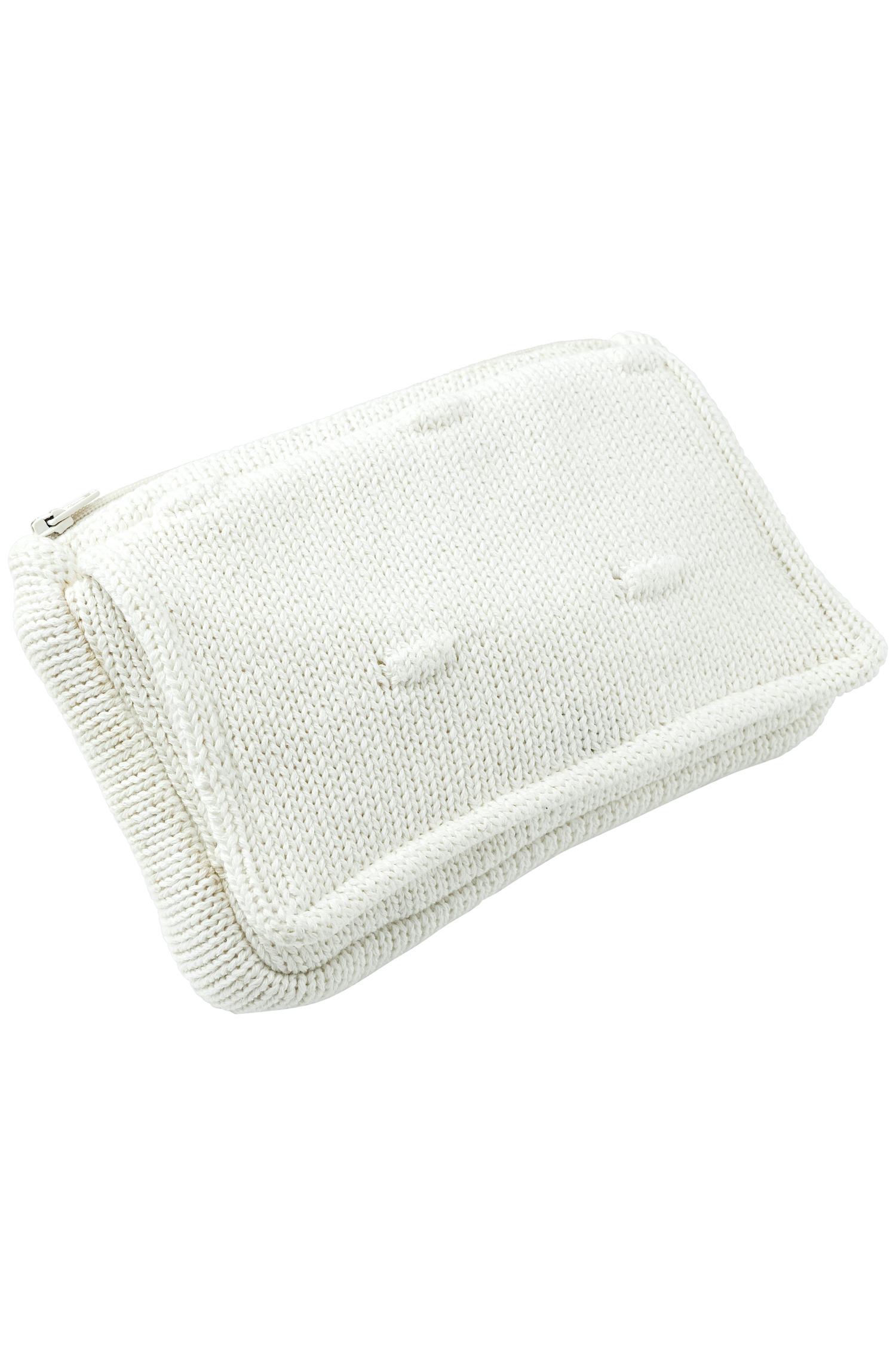 Knitted Wipes Pouch Knots - Offwhite