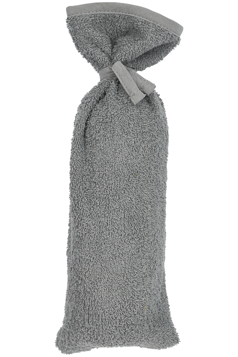 Hot Water Bottle Cover Basic Terry - Grey - 13xh35cm