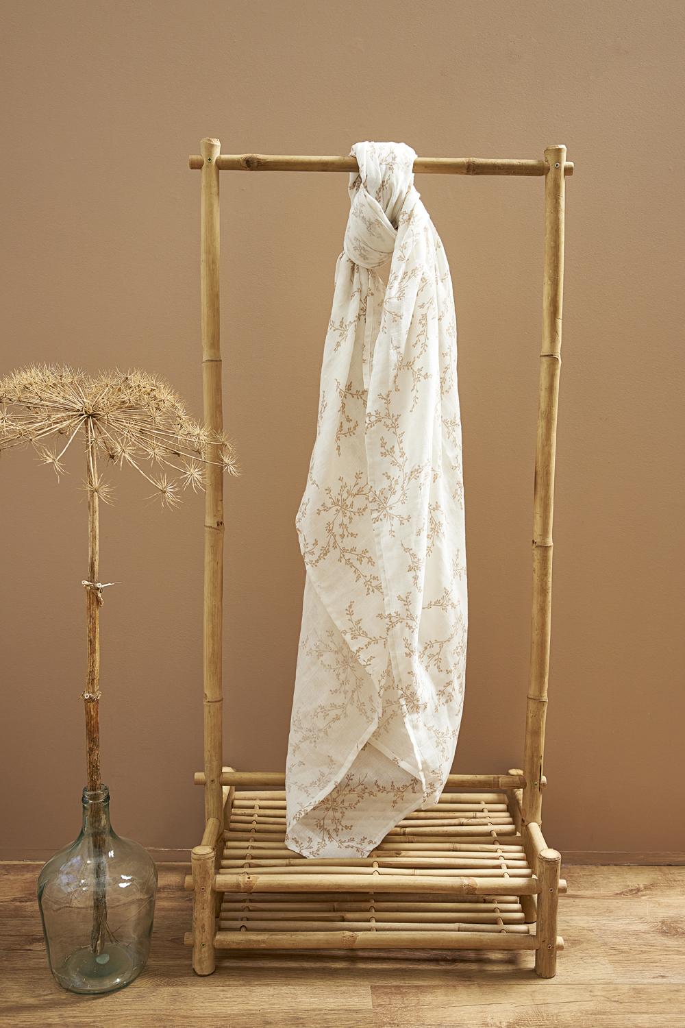 Swaddle XL muslin Branches - sand - 140x200cm