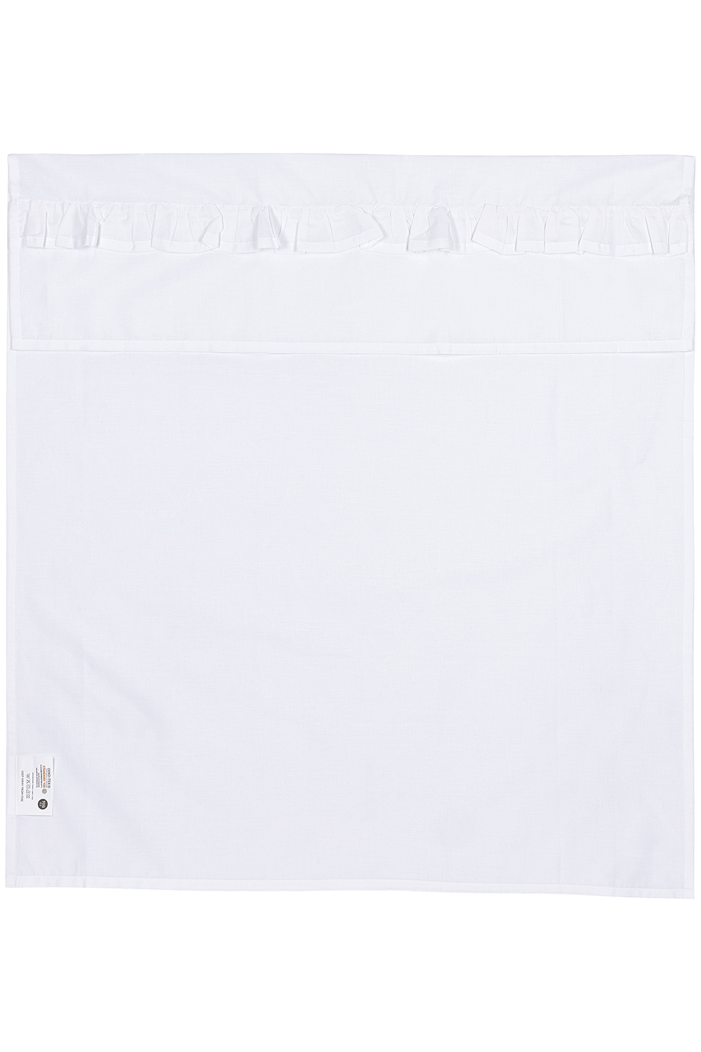 Ledikantlaken Ruffle - White - 100x150cm