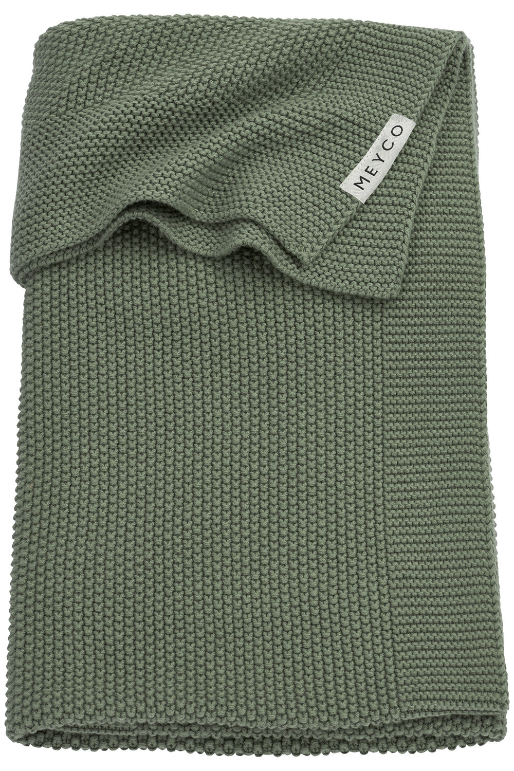 Wiegdeken biologisch Mini Relief - forest green - 75x100cm