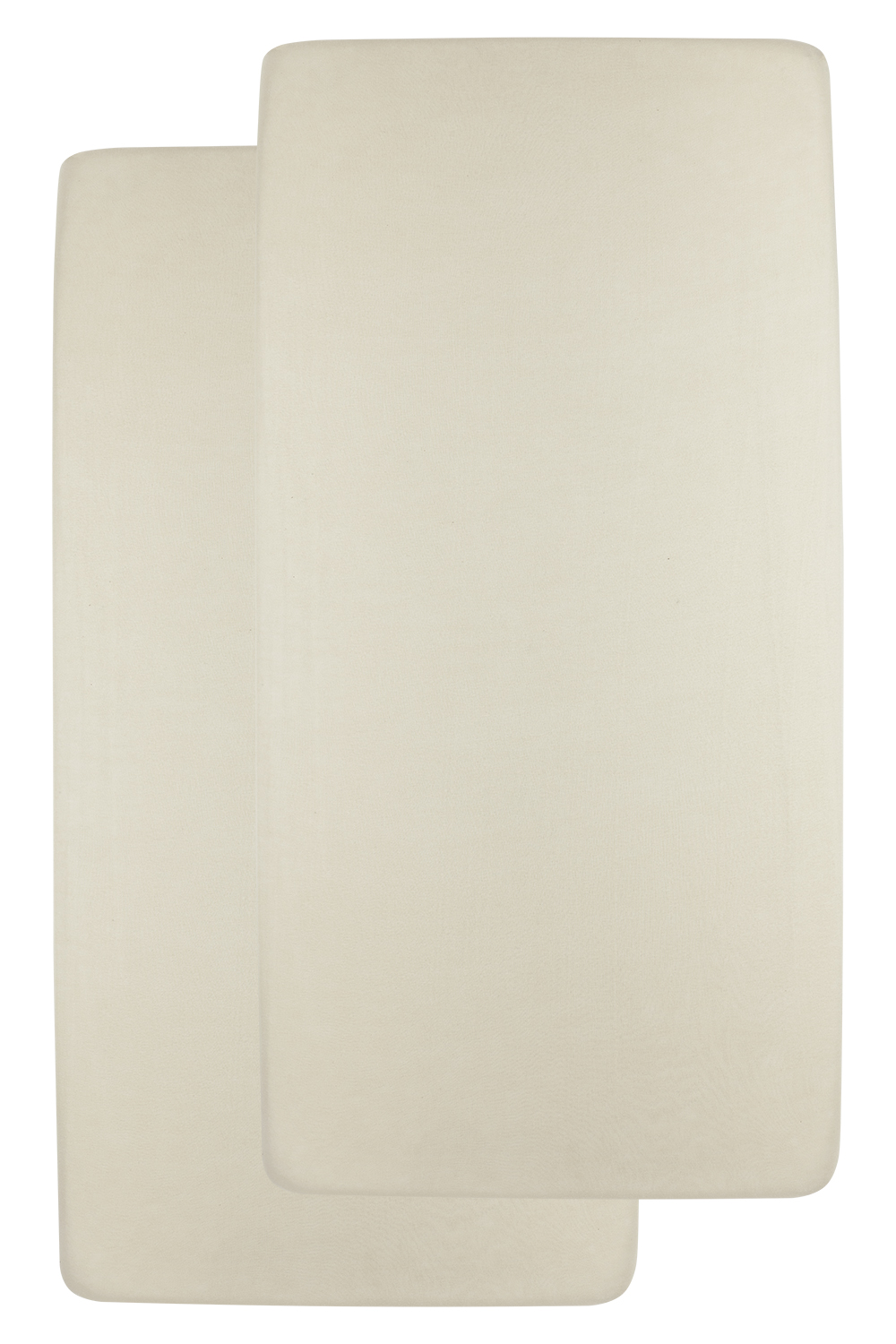 Spannbettlaken Wiege 2er pack jersey Uni - soft sand - 40x80/90cm