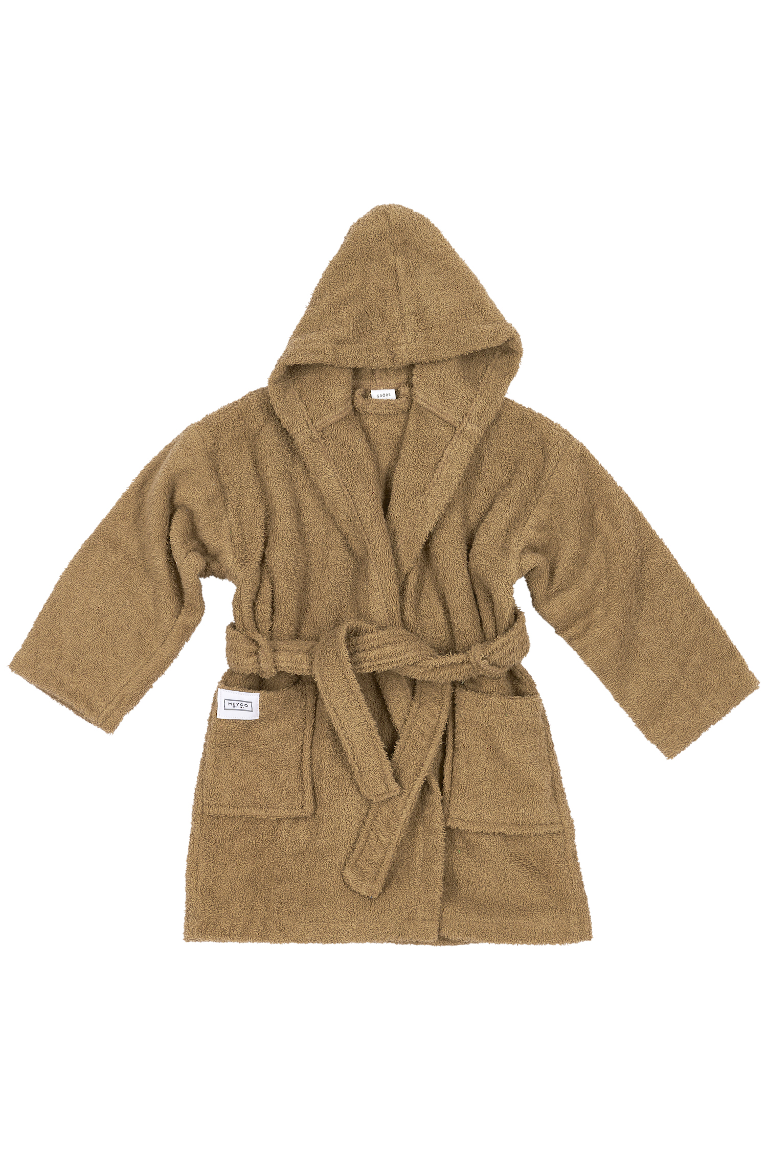 Badjas Basic Badstof - Toffee - 98/104
