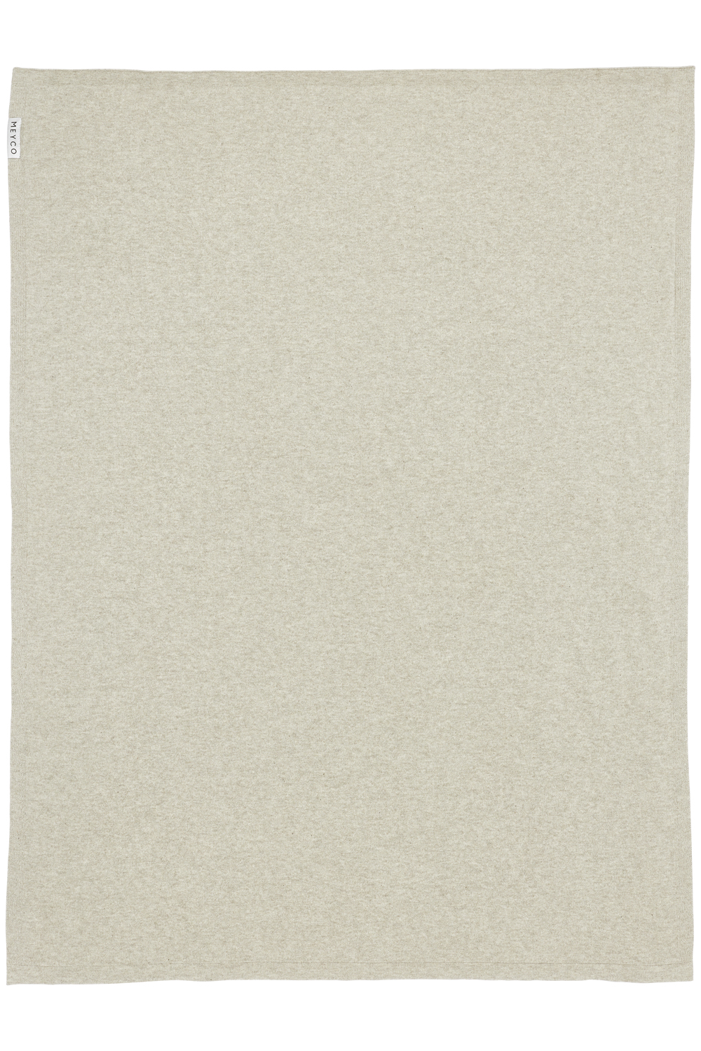 Wiegdeken Knit Basic - sand melange - 75x100cm - 1.0 TOG