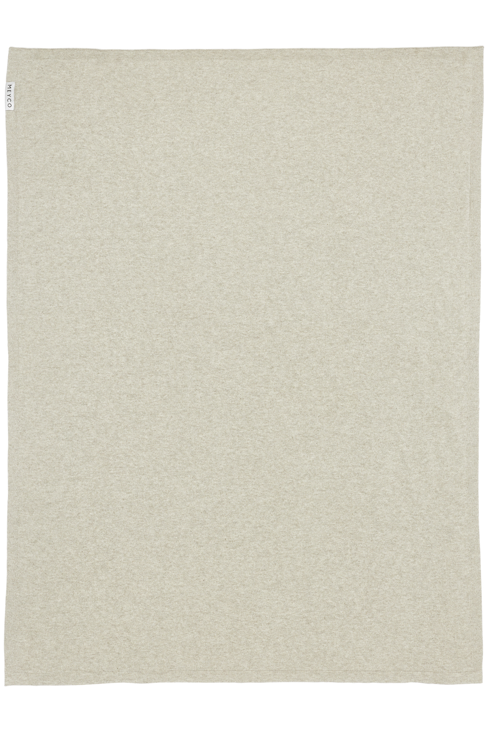 Babydecke groß Knit Basic - sand melange - 100x150cm