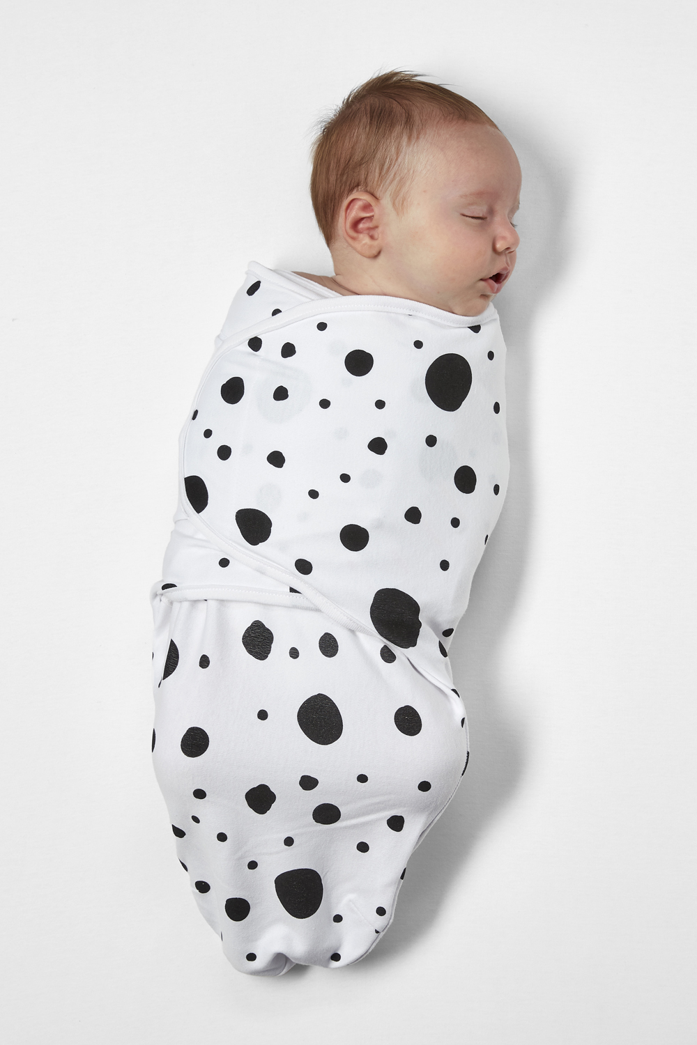 SwaddleMeyco inbakerdoek Dots - black - 0-3 maanden