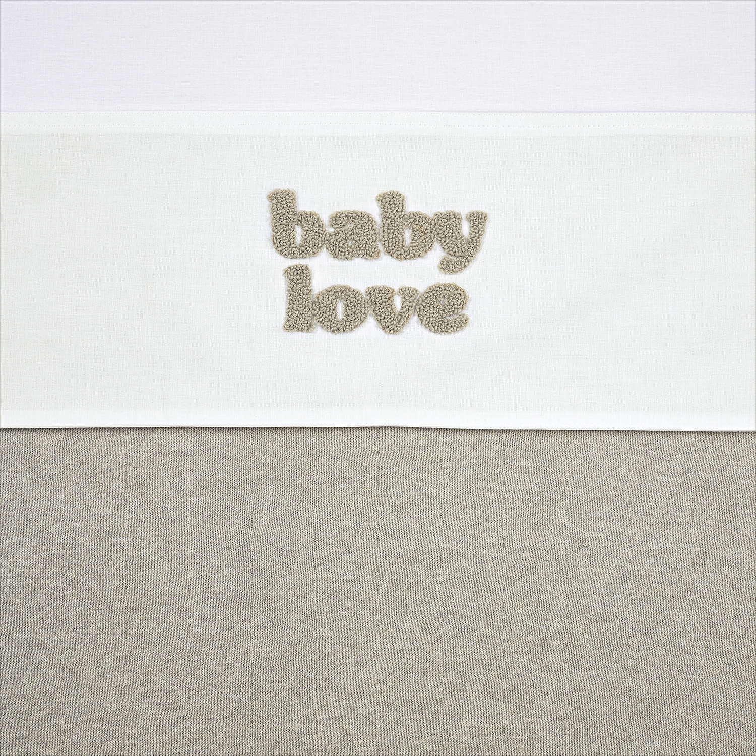 Wieglaken Baby Love - sand melange - 75x100cm - 0.3 TOG