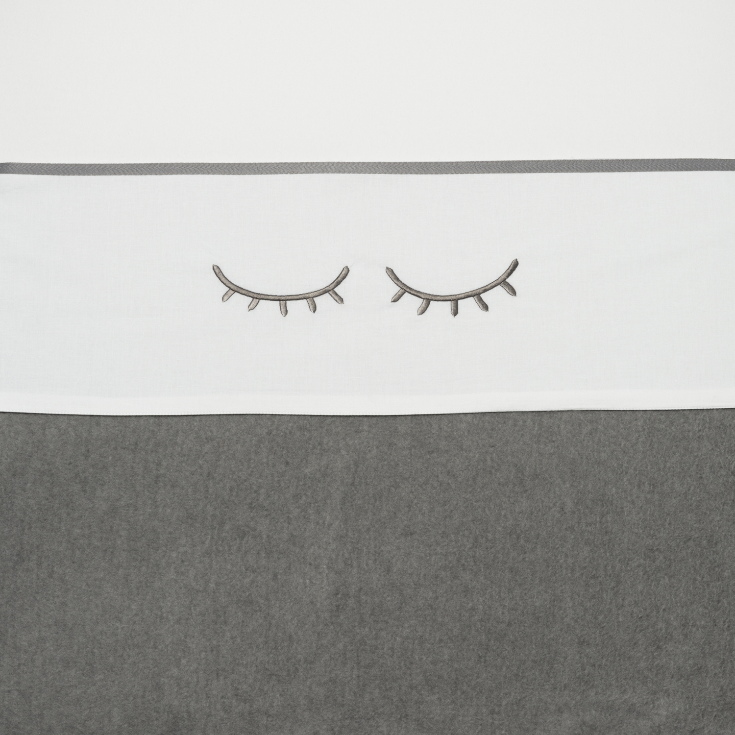 Ledikant laken Sleepy Eyes - grey - 100x150cm