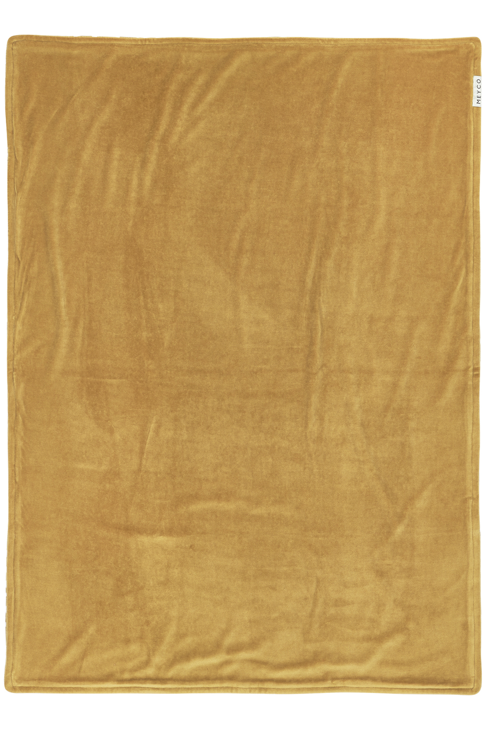 Wiegdeken Cheetah velvet - honey gold - 75x100cm