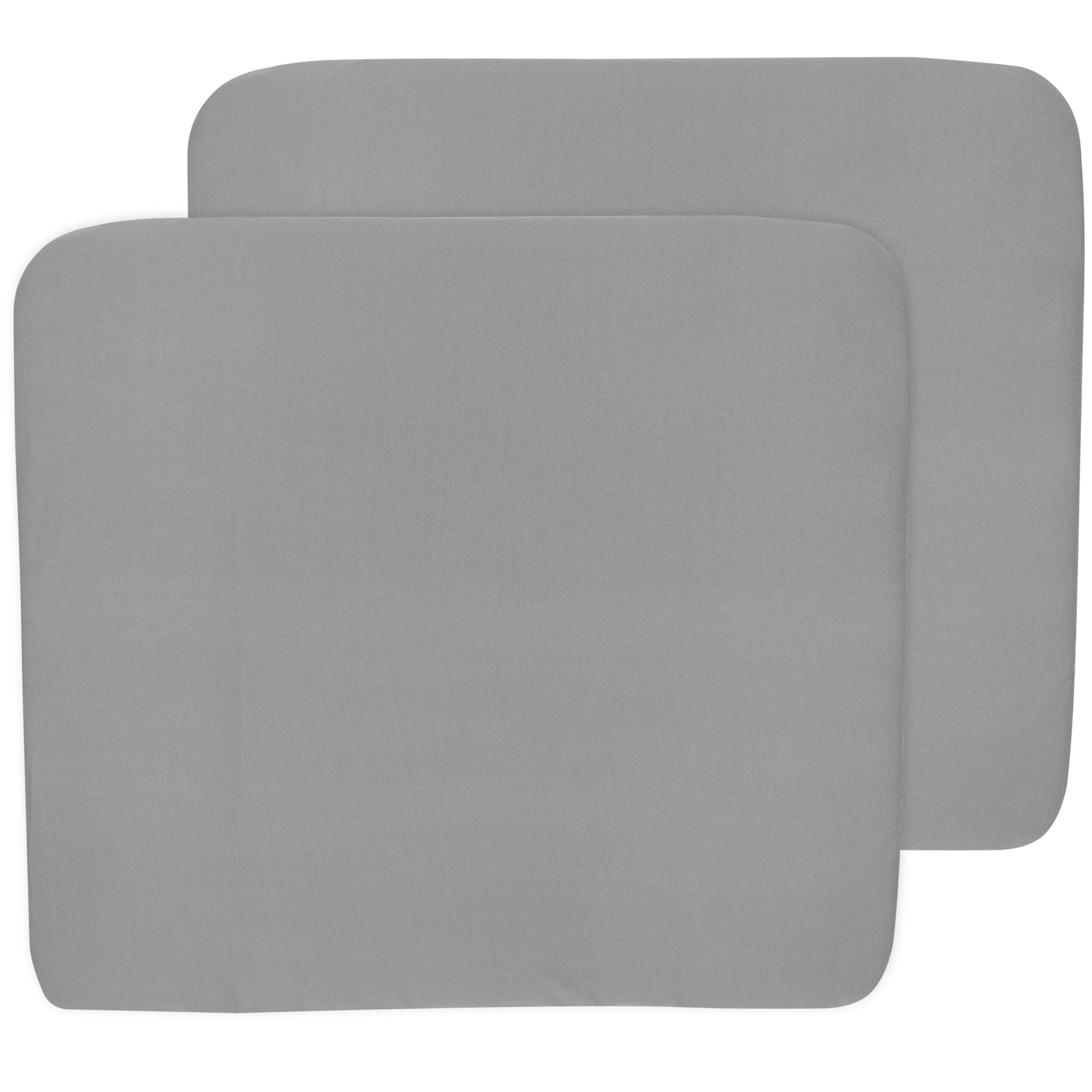 Changing mat cover 2-pack Uni - grey - 85x75cm