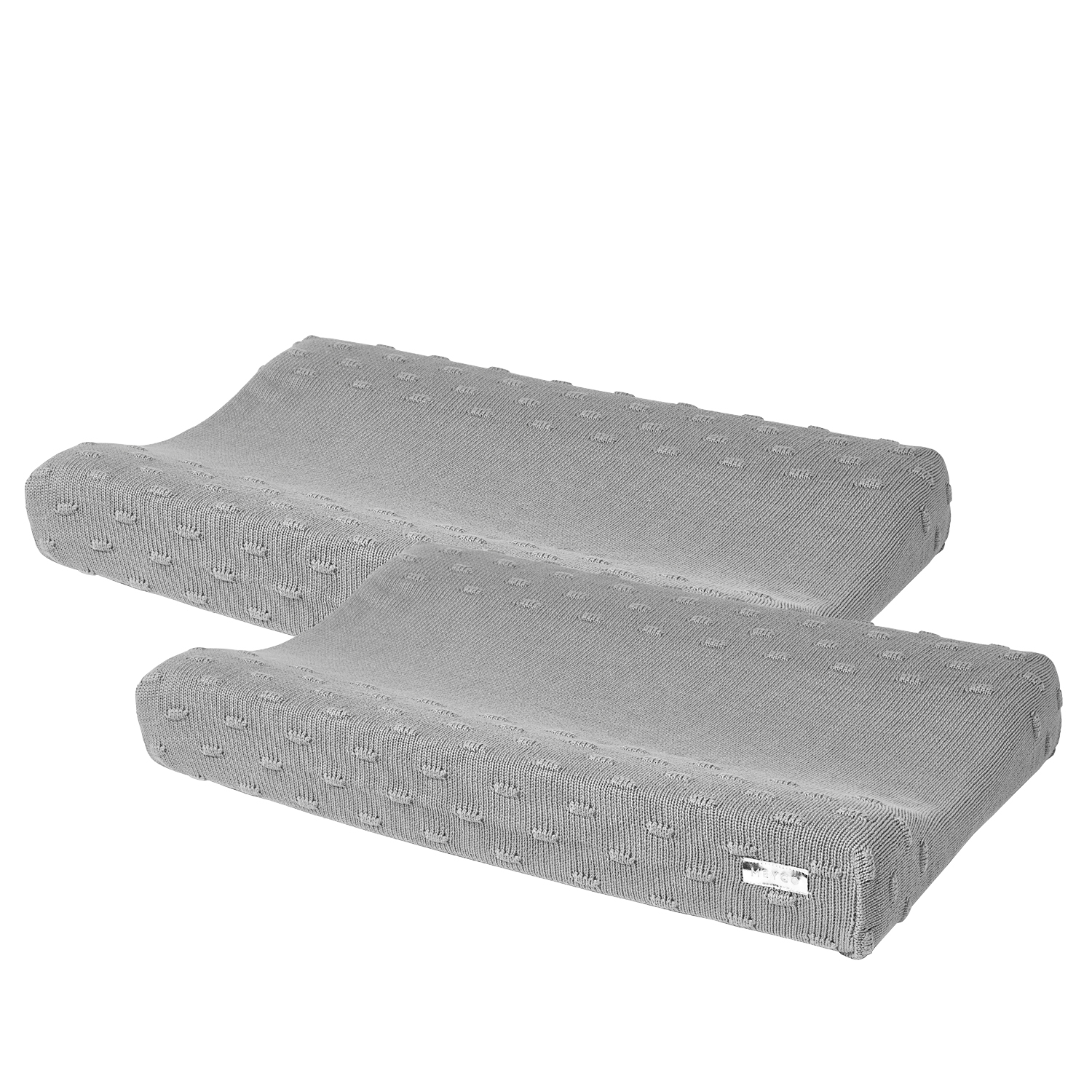 Changing mat cover 2-pack Knots - grey - 50x70cm