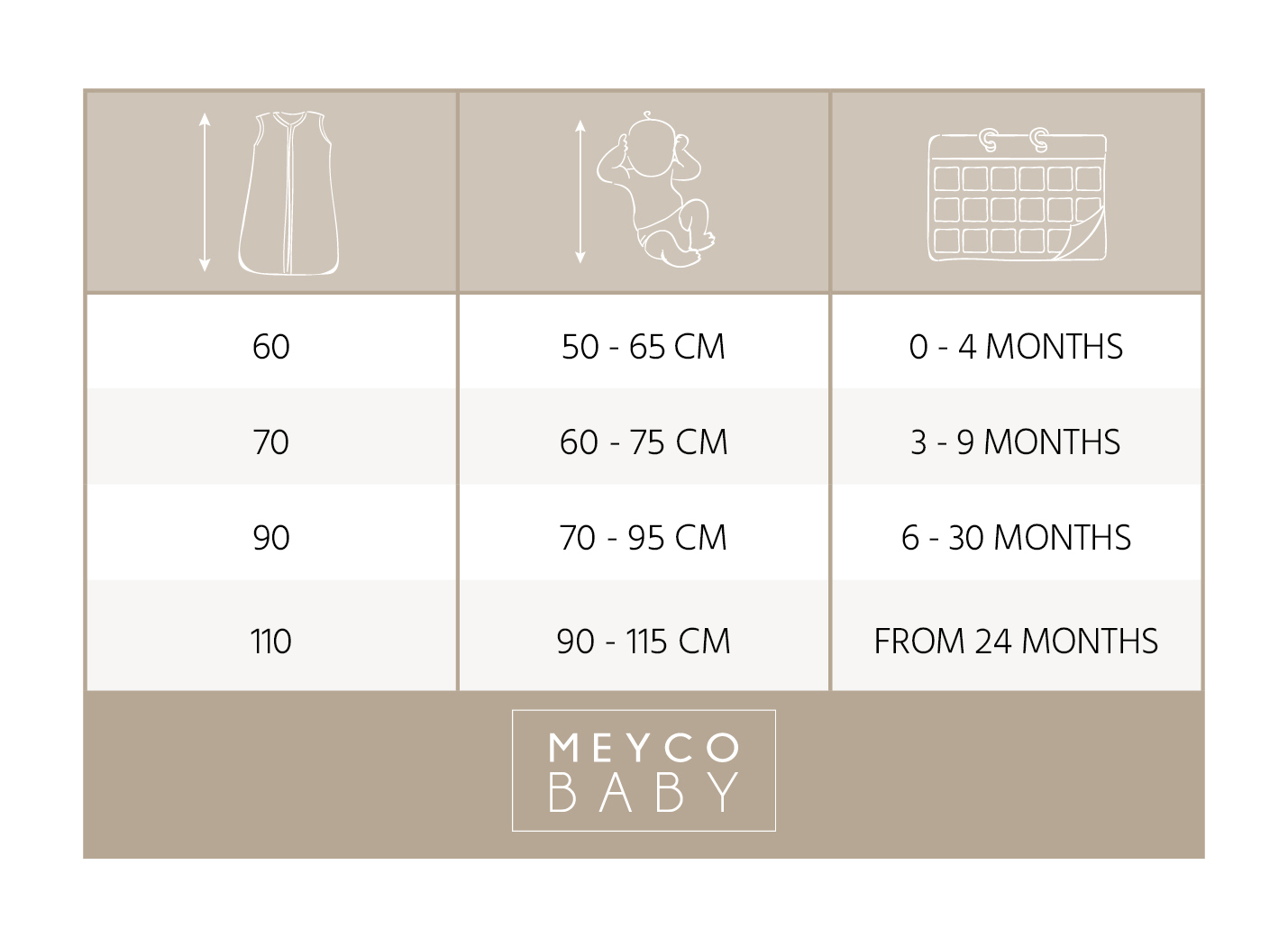 Baby zomerslaapzak hydrofiel Dots - sand - 110cm - 0.3 TOG
