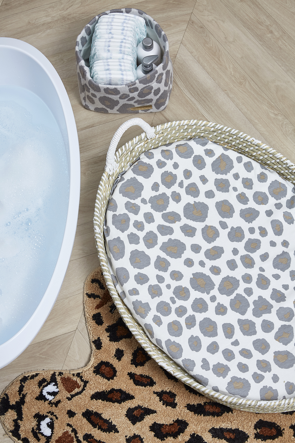Nursery basket Panther - neutral - Medium