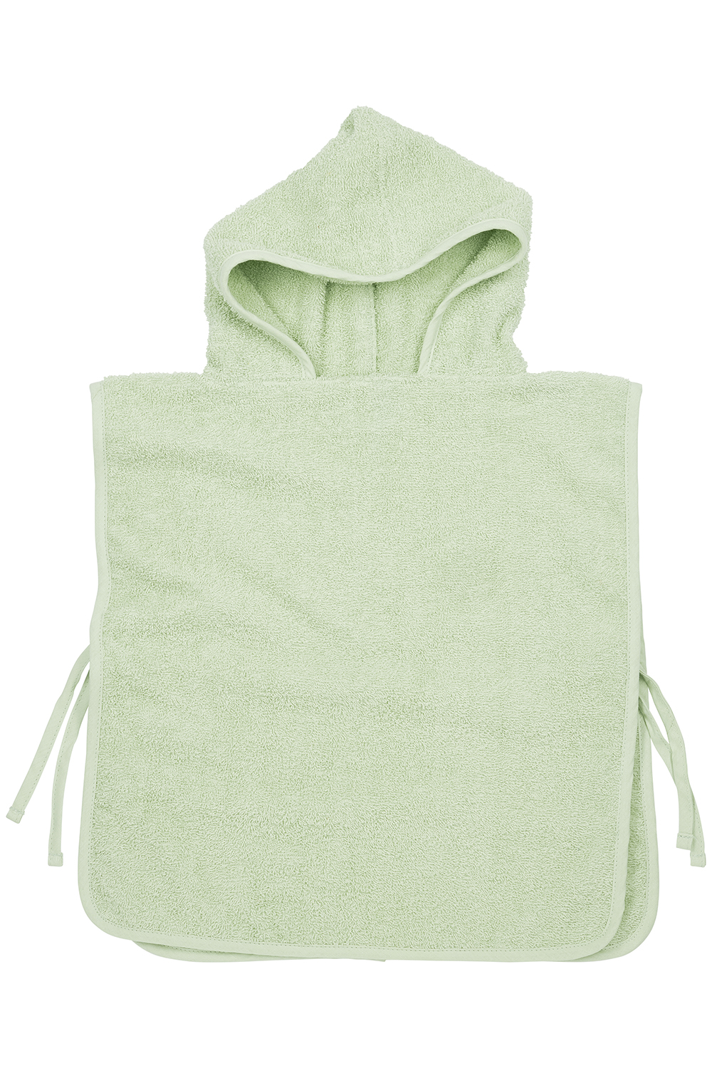 Badeponcho frottee Uni - soft green - 1-3 Jahre
