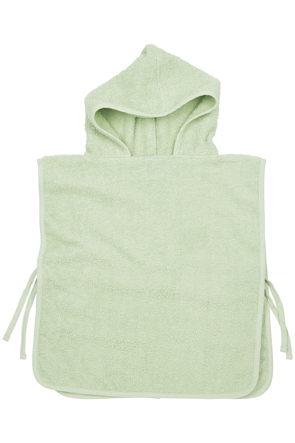 Bath poncho terry Uni - soft green - 1-3 years