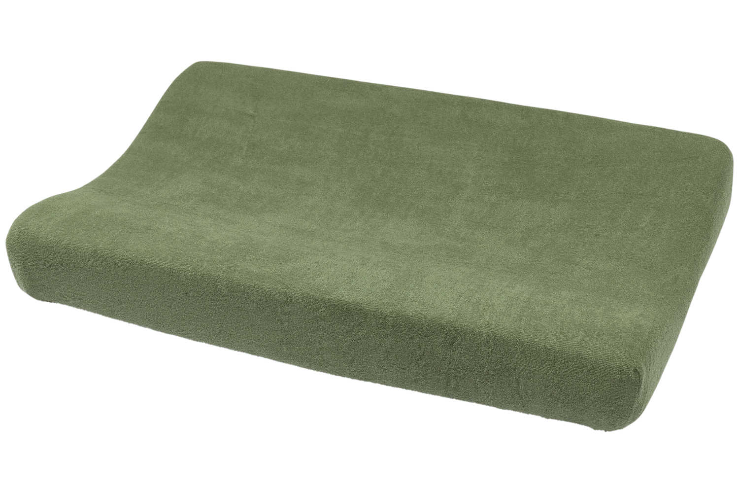 Aankleedkussenhoes badstof Uni - forest green - 50x70cm