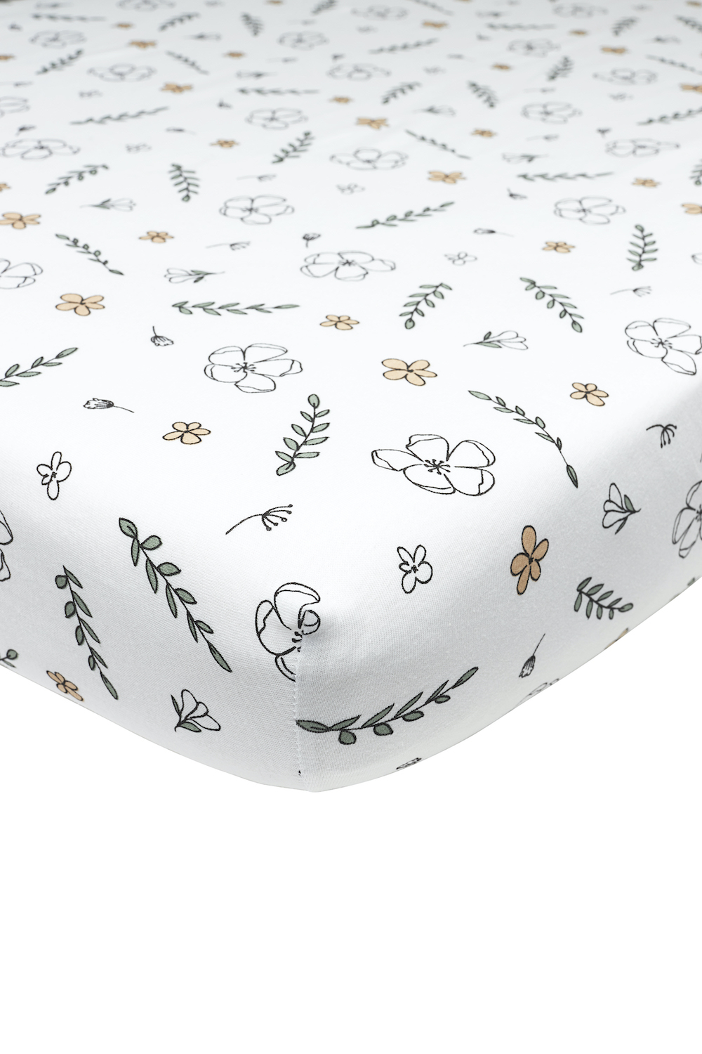 Jersey Fitted Sheet Junior Floral - 70x140/150cm