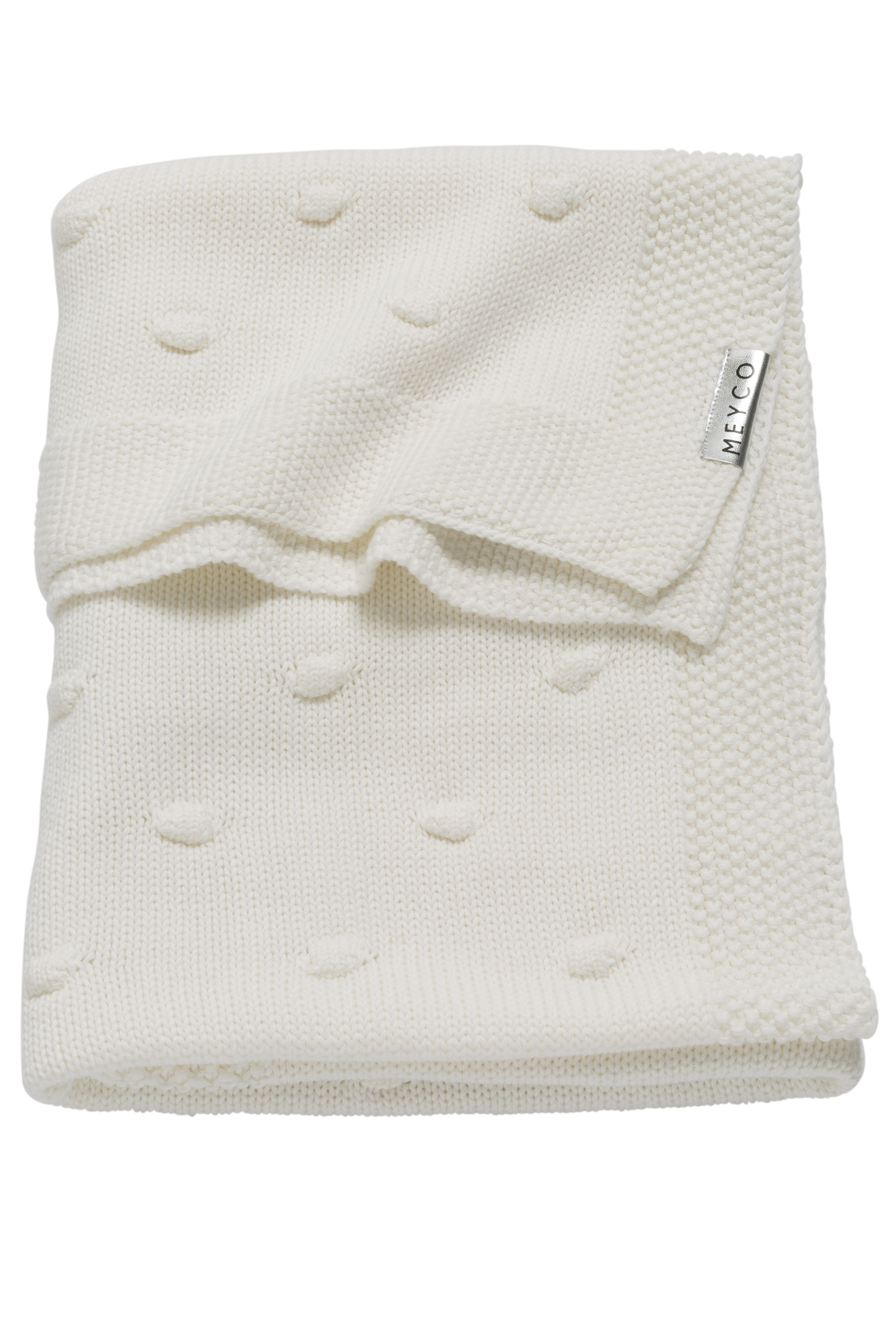 Crib Blanket Knots - Offwhite - 75X100cm