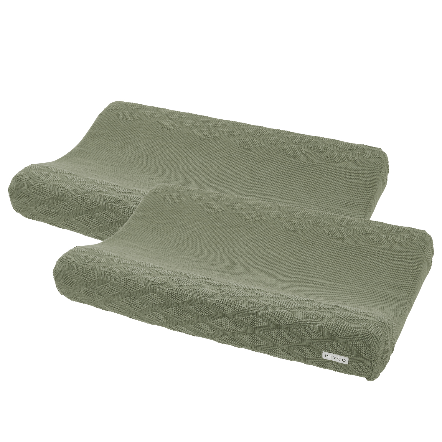 Changing mat cover 2-pack biological Diamond - forest green - 50x70cm