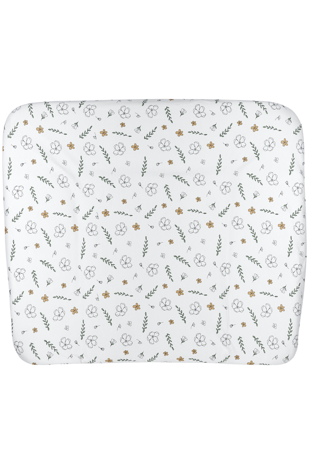 Biologischer Wickelauflagenbezug 3K Floral - 85x75 cm