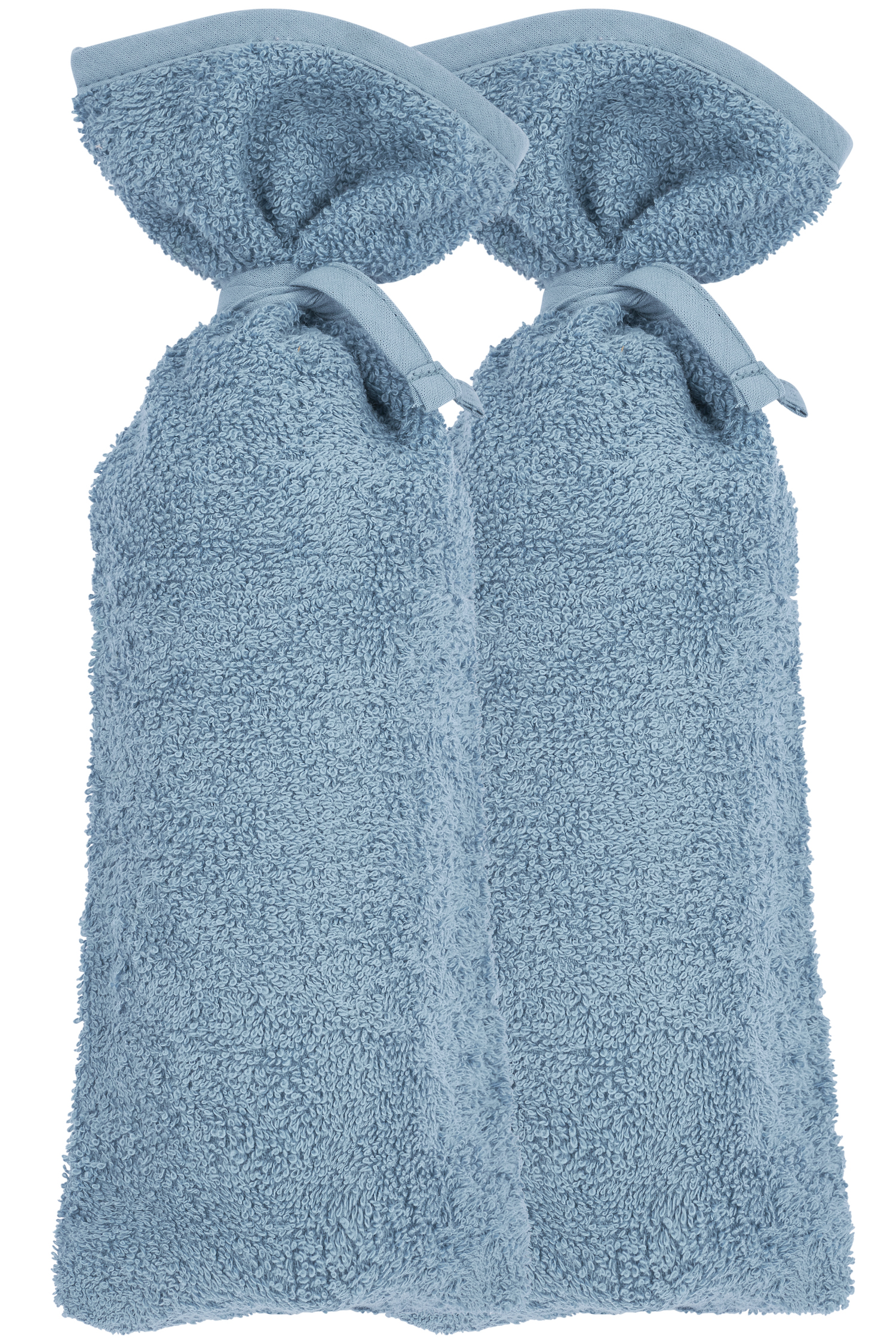 Hot Water Bottle Cover Basic Terry 2-pack - Denim - 13xh35cm