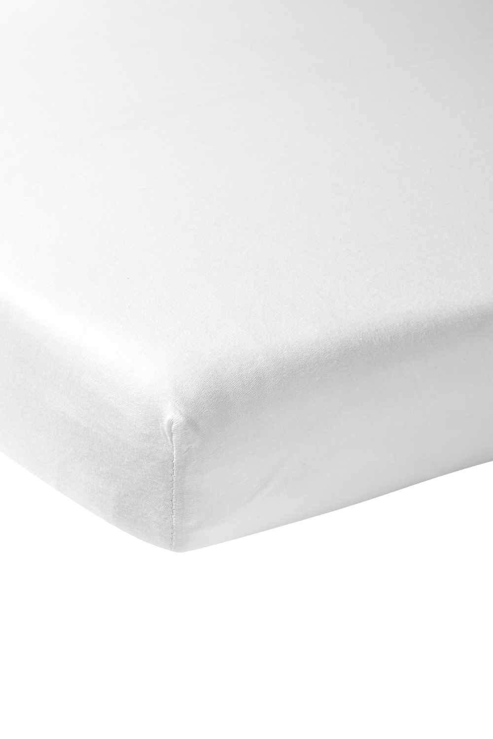 Hoeslaken eenpersoonsbed Uni - white - 80x200cm