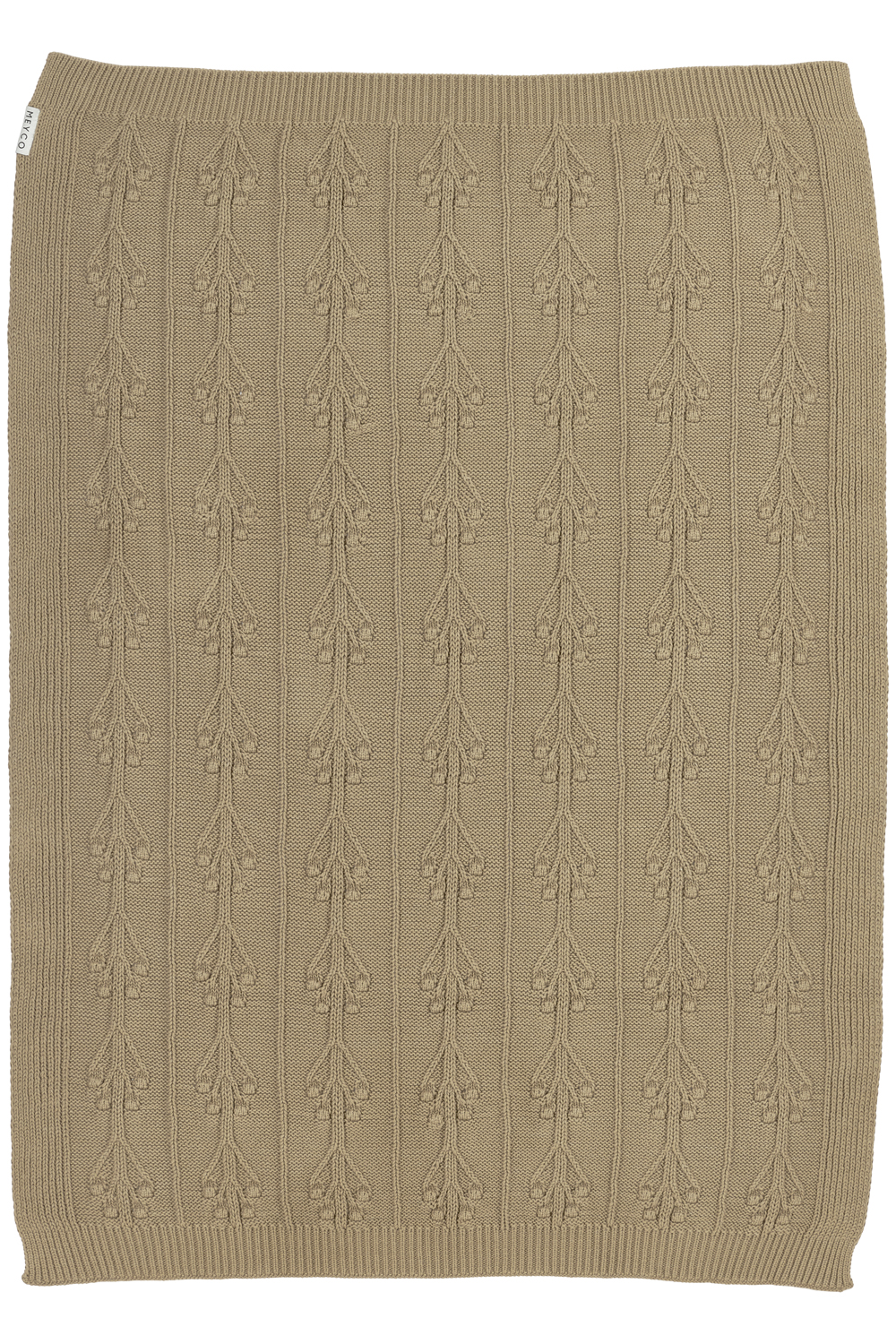 Ledikant deken Romantic Flower - taupe - 100x150cm