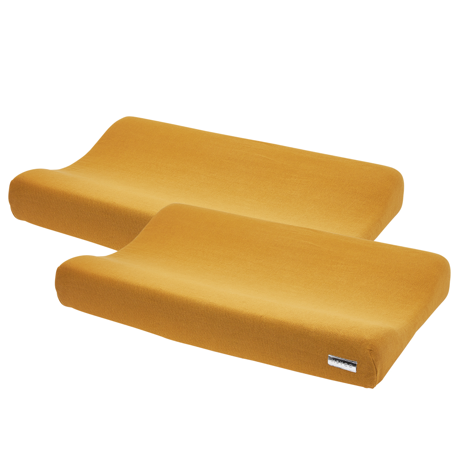 Aankleedkussenhoes 2-pack Knit Basic - honey gold - 50x70cm