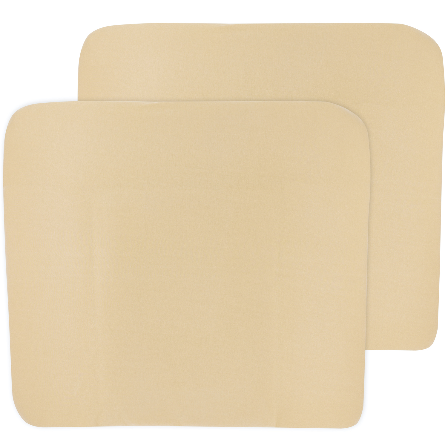 Aankleedkussenhoes 2-pack Uni - warm sand - 85x75cm