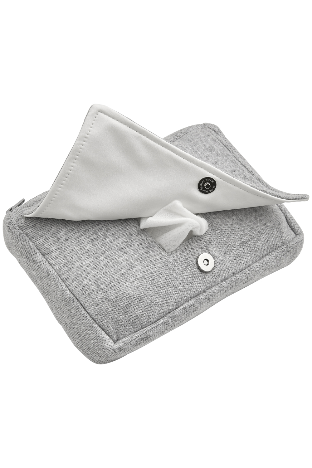 Wipes pouch Knit Basic - grey melange