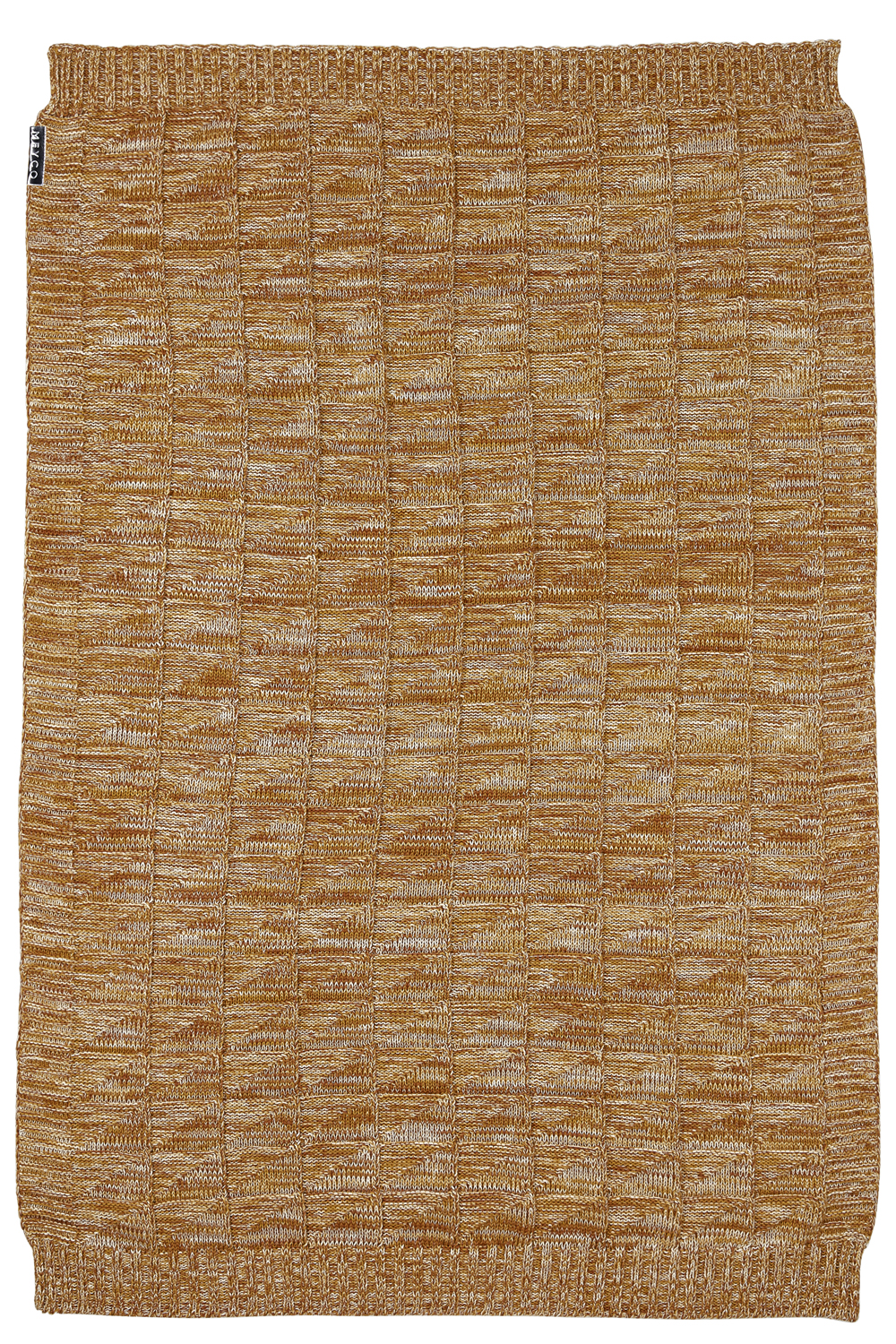 Wiegdeken Block Mixed - okergeel/camel - 75x100cm - 1.0 TOG
