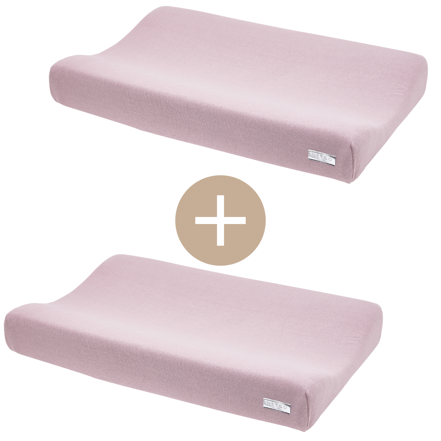 Changing mat cover 2-pack Knit Basic - lilac - 50x70cm