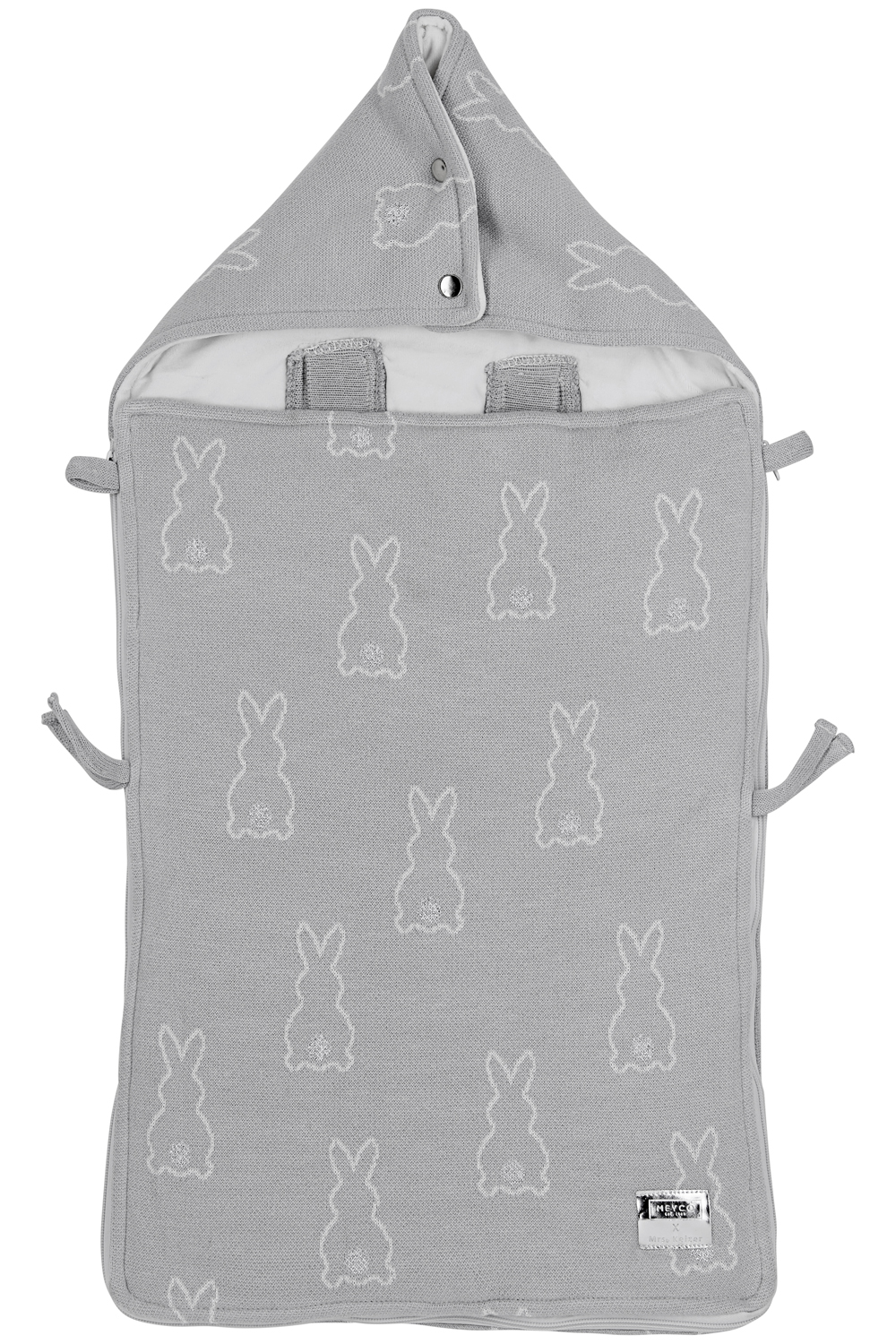 Fußsack Rabbit - silver - 40x82cm