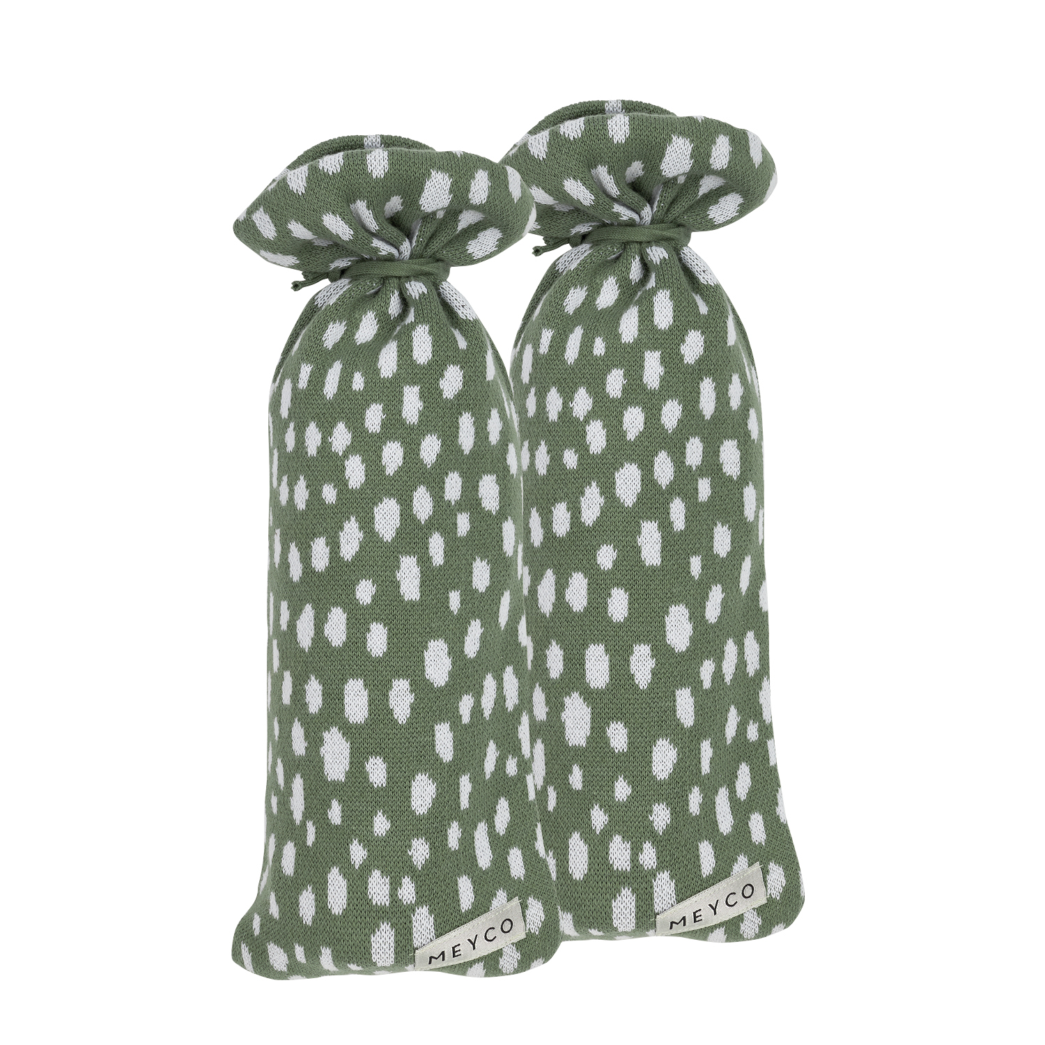 Hot water bottle cover 2-pack Cheetah - forest green