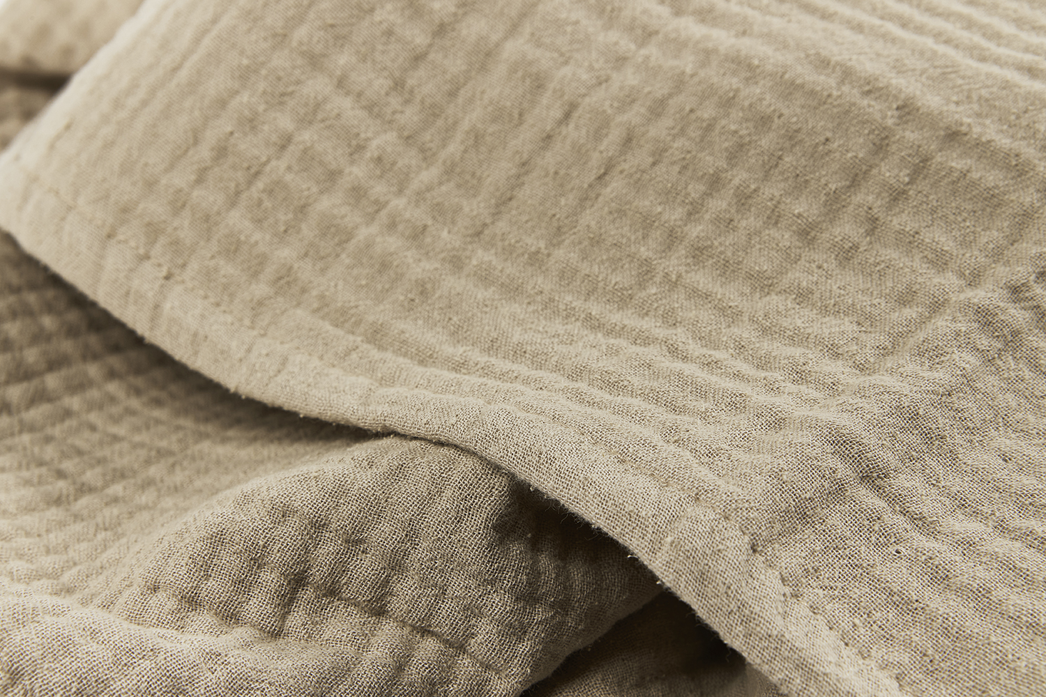 Ledikant laken pre-washed hydrofiel Uni - sand - 100x150cm - 0.3 TOG