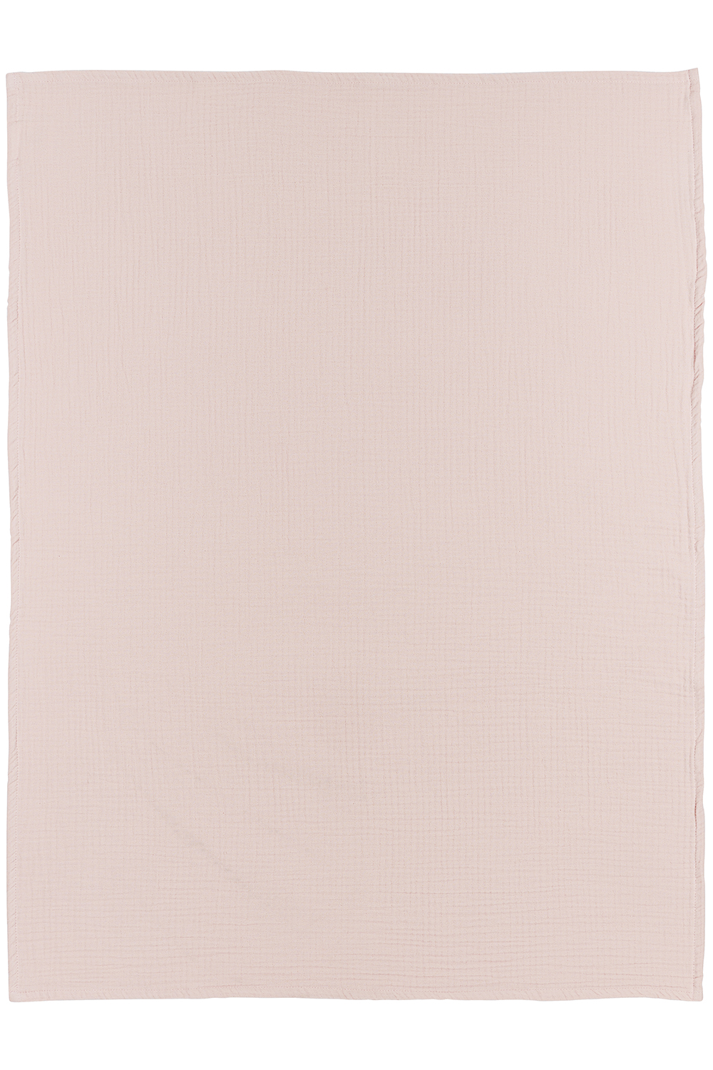 Wieglaken pre-washed hydrofiel Uni - soft pink - 75x100cm