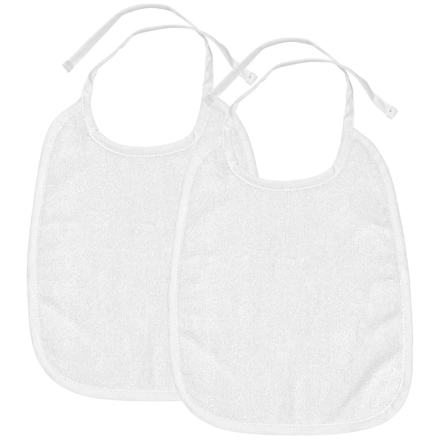 Bib 2-pack terry Uni - white