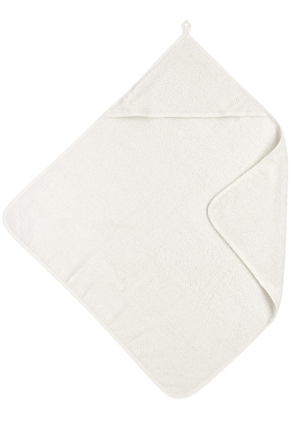 Kapuzentuch frottee Uni - offwhite - 75x75cm