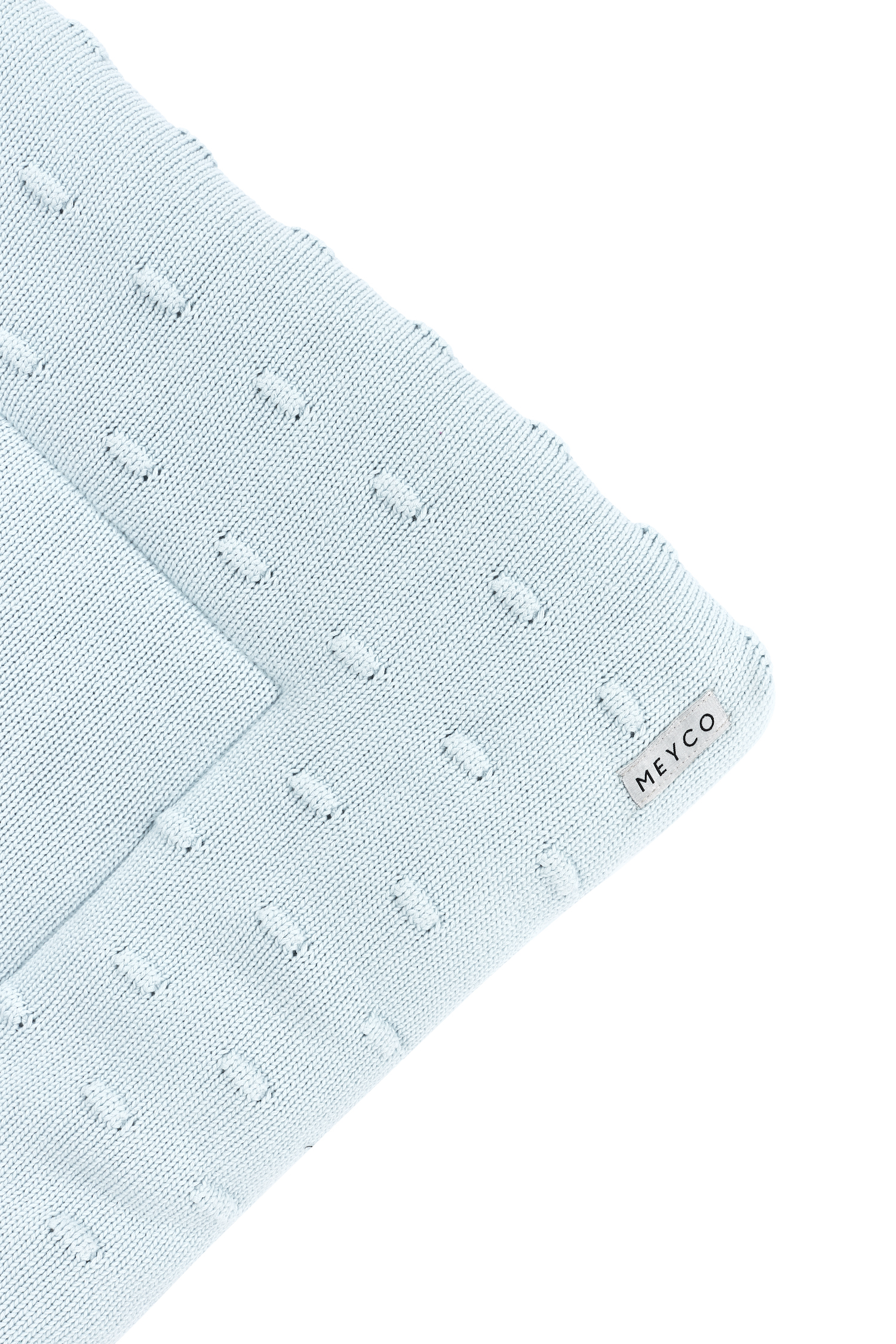 Playpen mattress Knots - light blue - 77x97cm