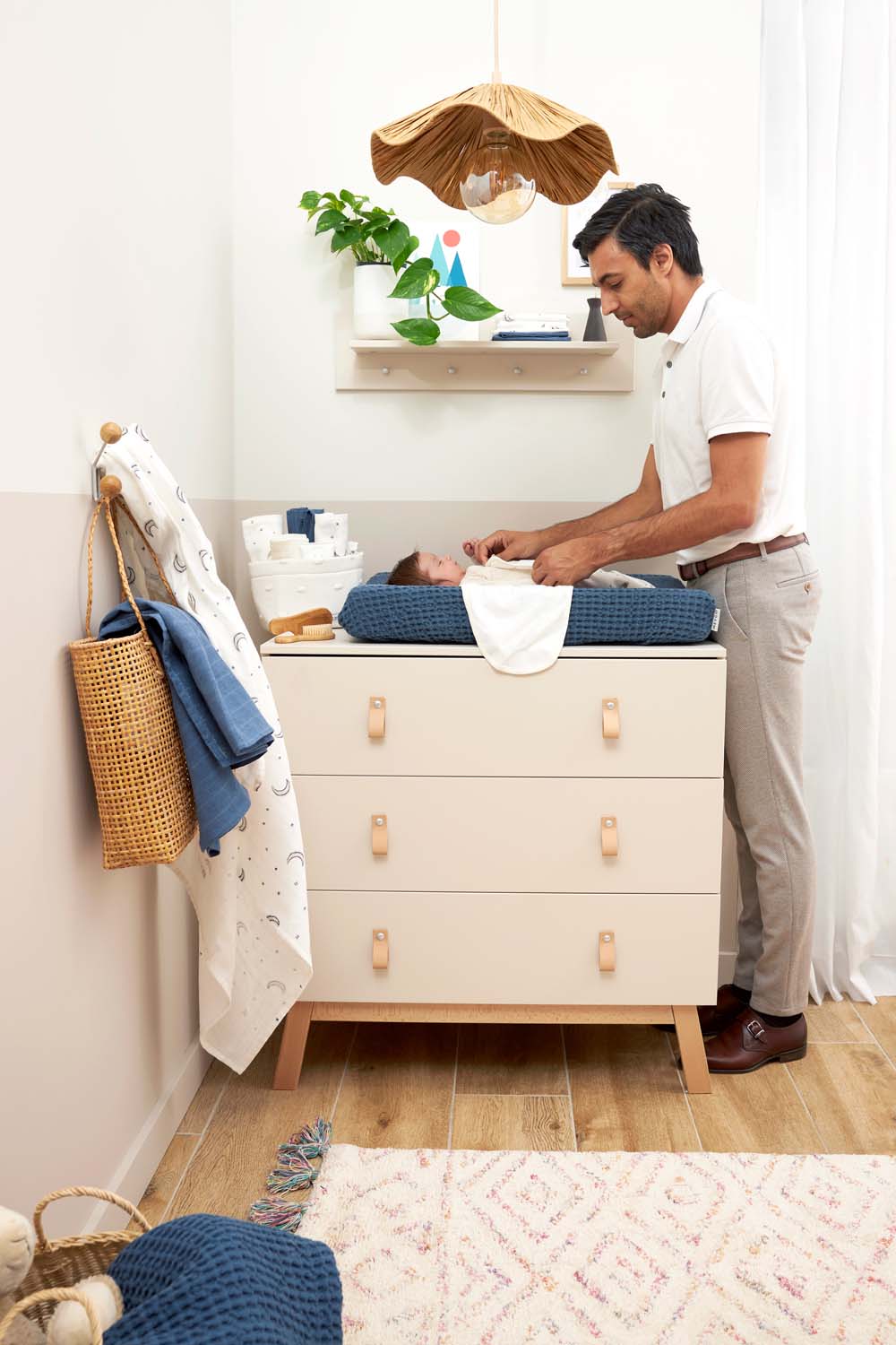 SwaddleMeyco inbakerdoek Moon - indigo - 4-6 maanden - 1.0 TOG