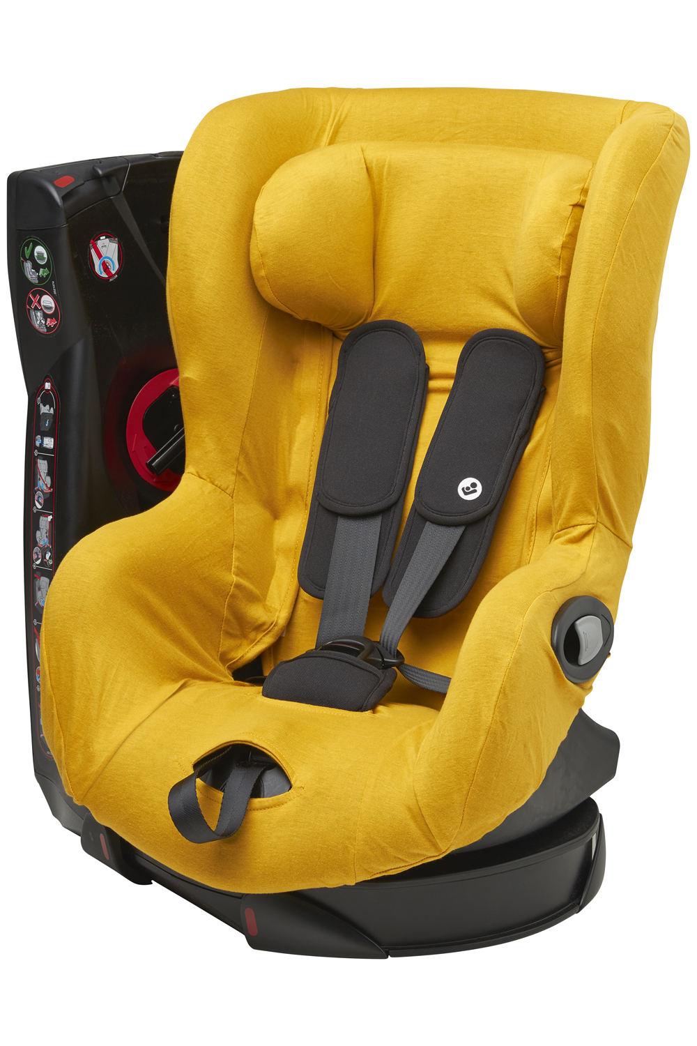 Car Seat Cover Basic Jersey - Ocher Yellow - Group 1 With Headrest