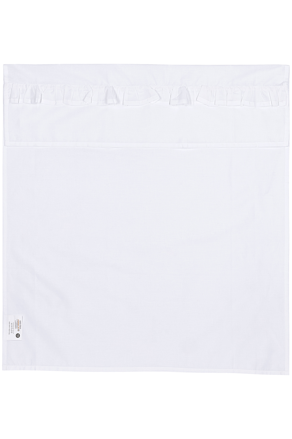 Cot bed sheet Ruffle - white - 100x150cm