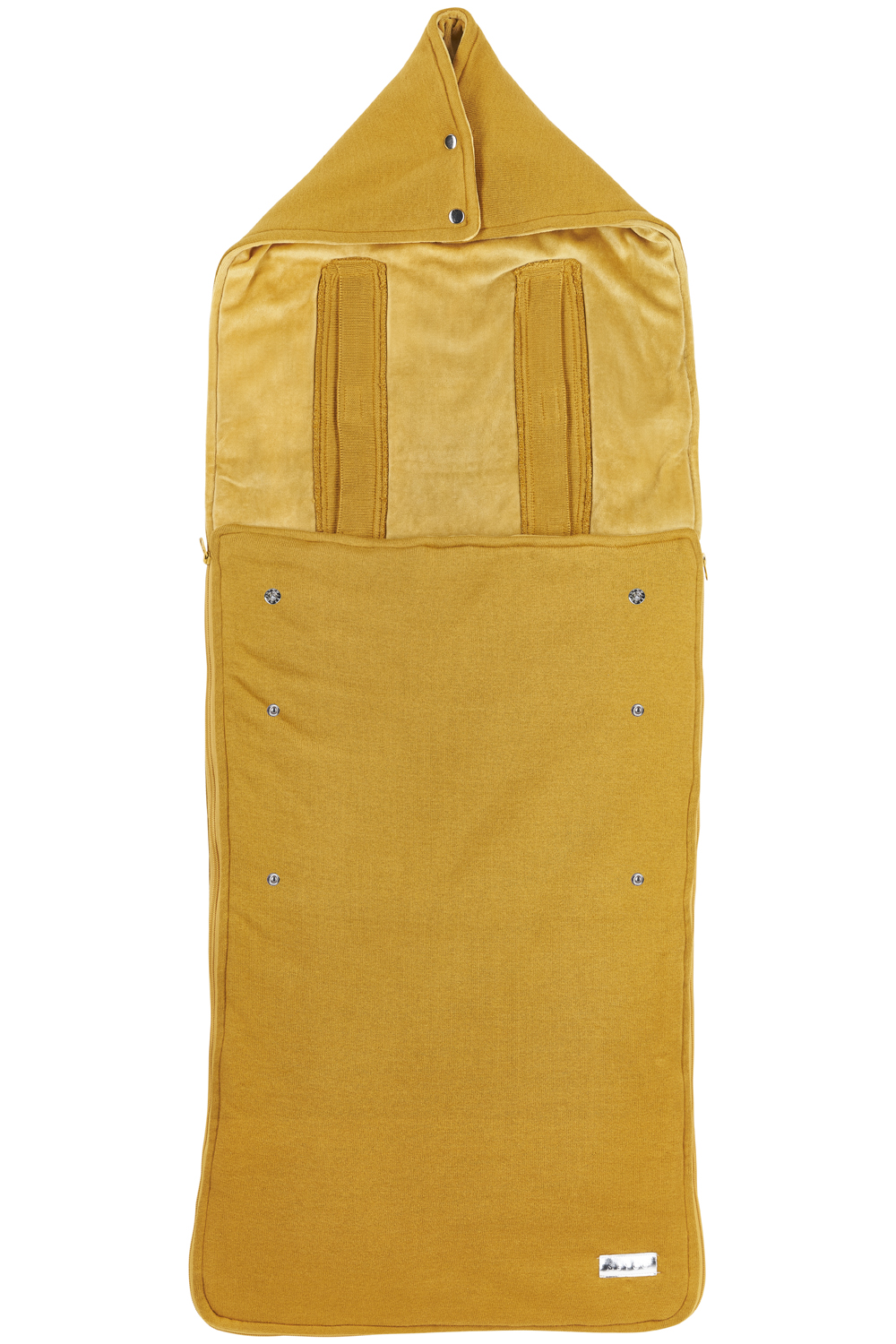 Buggy voetenzak Knit Basic - honey gold - 45x130cm