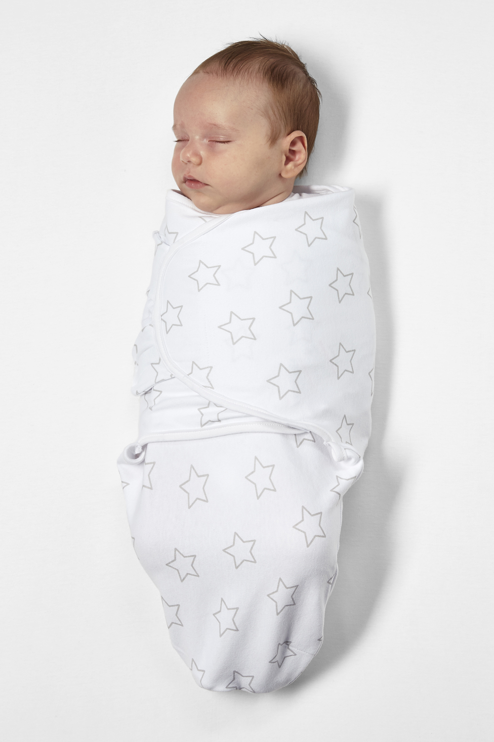 Swaddle Stars - grey - 4-6 Months